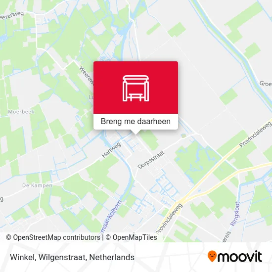 Winkel, Wilgenstraat kaart