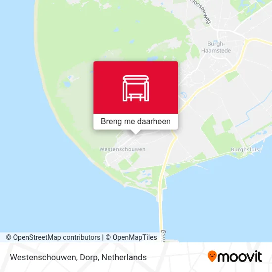 Westenschouwen, Dorp kaart
