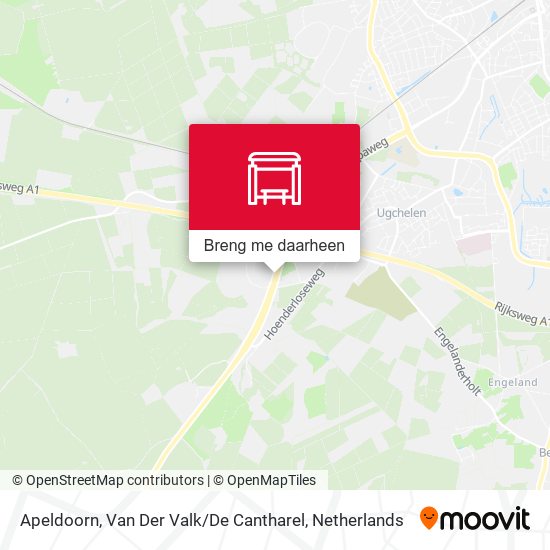 Apeldoorn, Van Der Valk / De Cantharel kaart