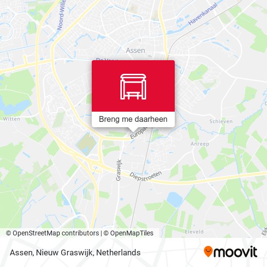 Assen, Nieuw Graswijk kaart