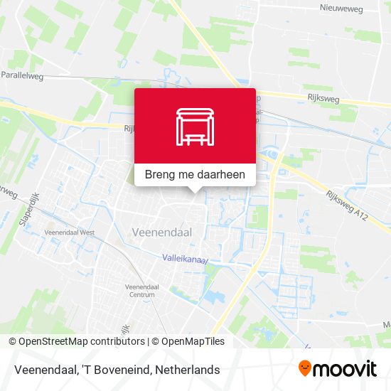 Veenendaal, 'T Boveneind kaart