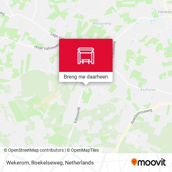 Wekerom, Roekelseweg kaart