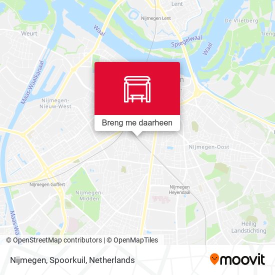 Nijmegen, Spoorkuil kaart