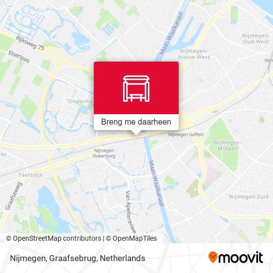 Nijmegen, Graafsebrug kaart