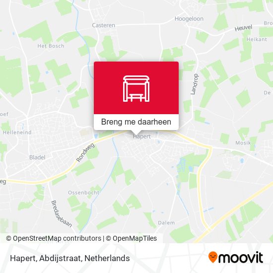 Hapert, Abdijstraat kaart