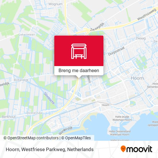 Hoorn, Westfriese Parkweg kaart