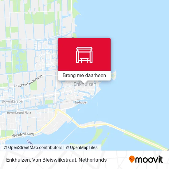 Enkhuizen, Van Bleiswijkstraat kaart