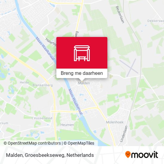 Malden, Groesbeekseweg kaart