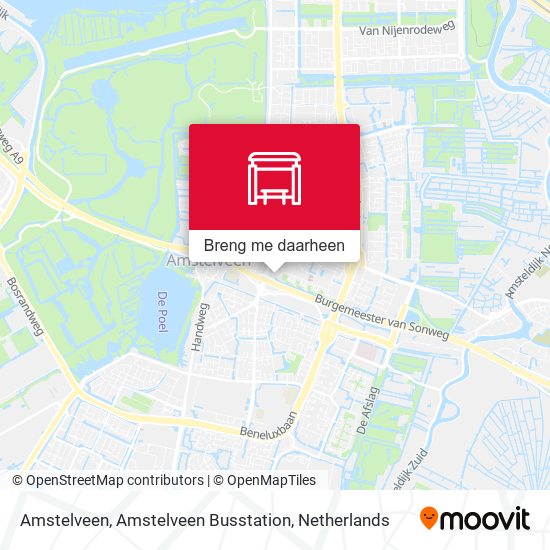 Amstelveen, Amstelveen Busstation kaart