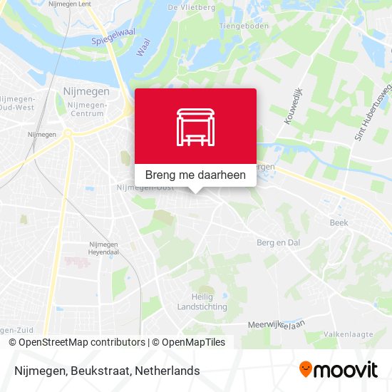 Nijmegen, Beukstraat kaart