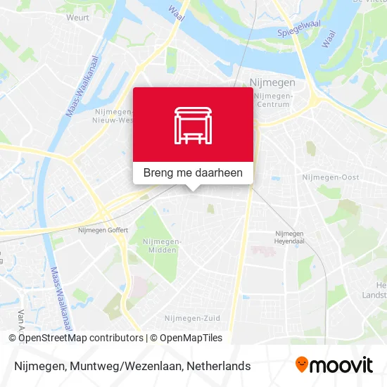 Nijmegen, Muntweg/Wezenlaan kaart