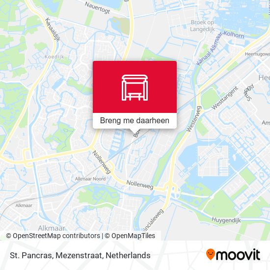 St. Pancras, Mezenstraat kaart