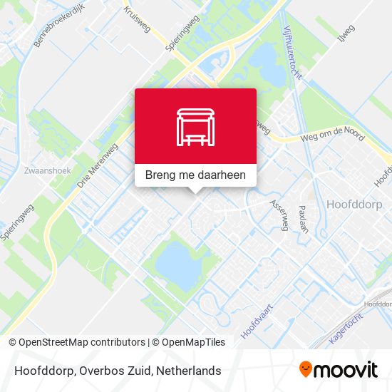 Hoofddorp, Overbos Zuid kaart