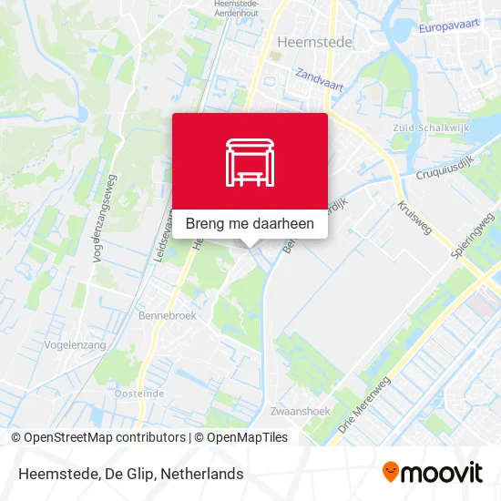 Heemstede, De Glip kaart