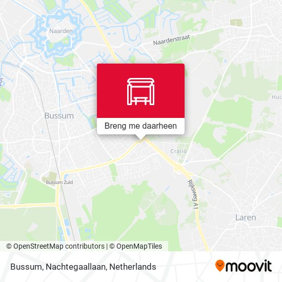 Bussum, Nachtegaallaan kaart