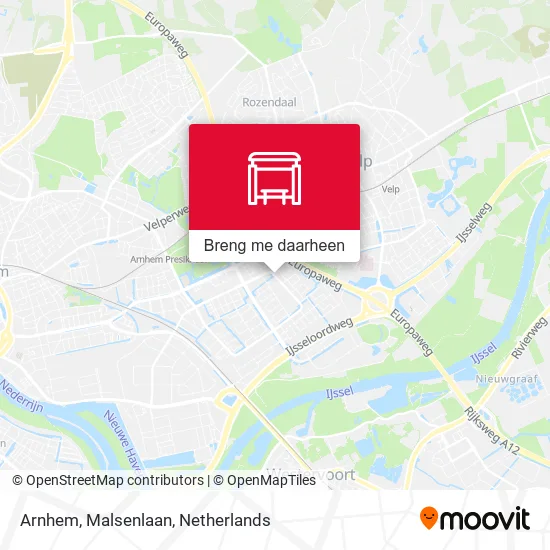 Arnhem, Malsenlaan kaart