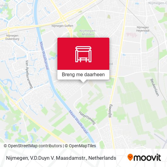 Nijmegen, V.D.Duyn V. Maasdamstr. kaart