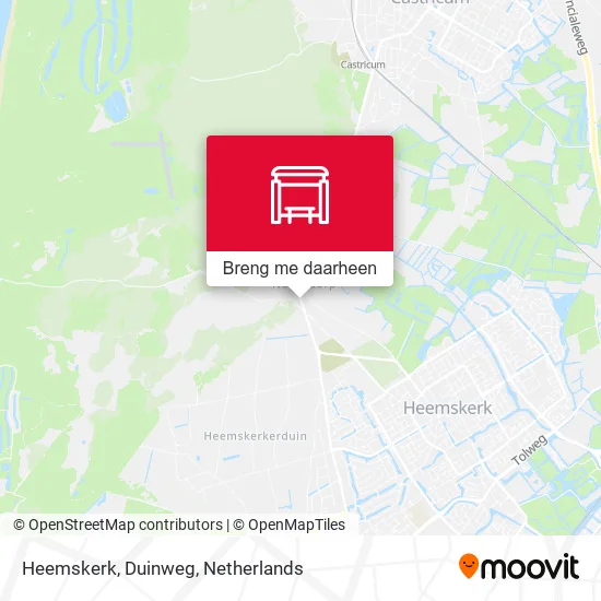 Heemskerk, Duinweg kaart