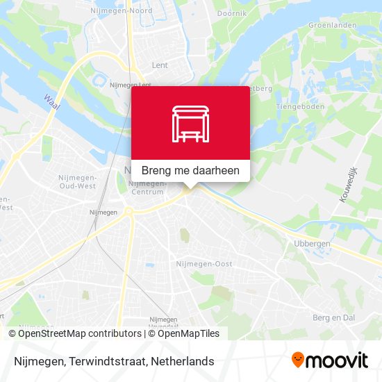 Nijmegen, Terwindtstraat kaart
