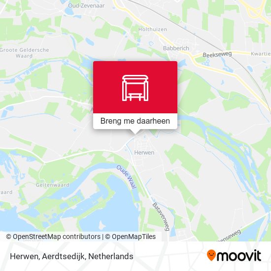 Herwen, Aerdtsedijk kaart