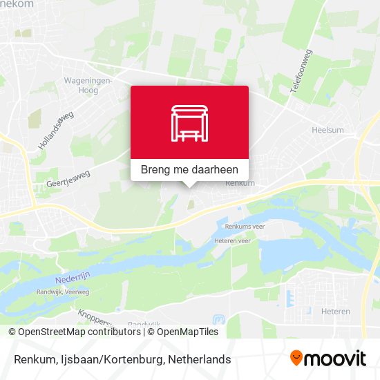 Renkum, Ijsbaan/Kortenburg kaart