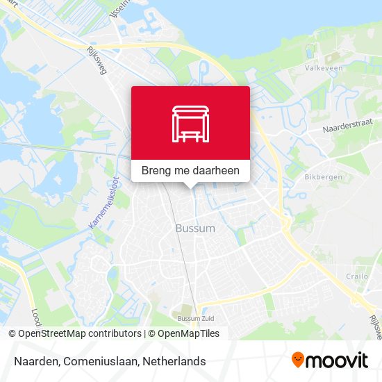 Naarden, Comeniuslaan kaart