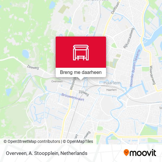 Overveen, A. Stoopplein kaart