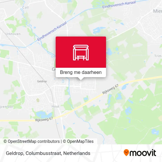 Geldrop, Columbusstraat kaart