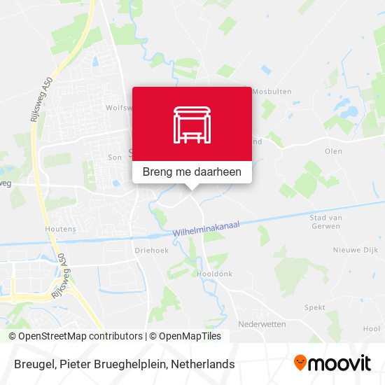 Breugel, Pieter Brueghelplein kaart