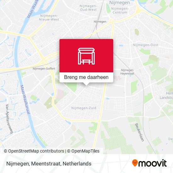 Nijmegen, Meentstraat kaart
