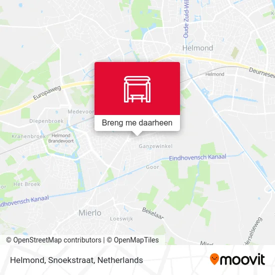 Helmond, Snoekstraat kaart