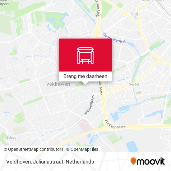 Veldhoven, Julianastraat kaart
