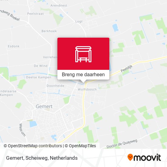 Gemert, Scheiweg kaart