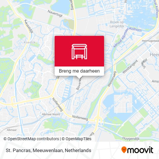 St. Pancras, Meeuwenlaan kaart