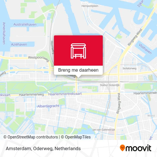 Amsterdam, Oderweg kaart