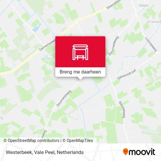 Westerbeek, Vale Peel kaart