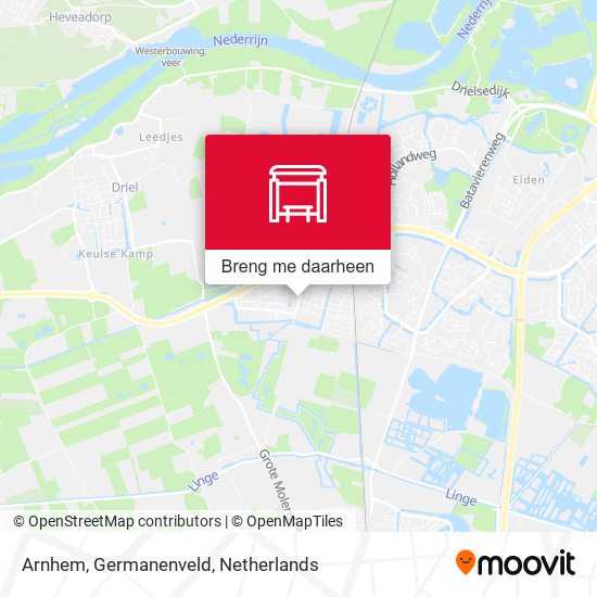 Arnhem, Germanenveld kaart