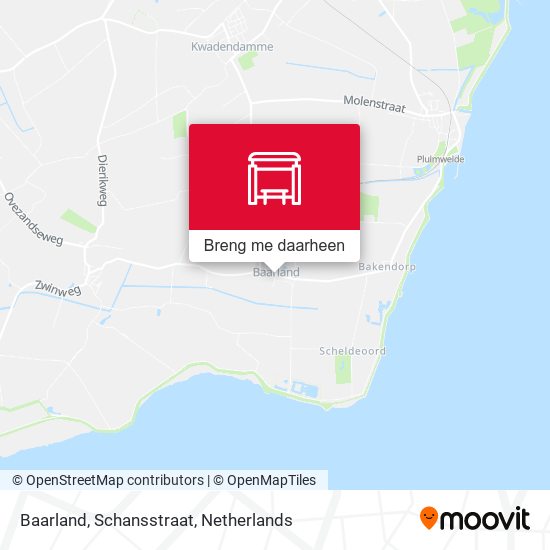 Baarland, Schansstraat kaart