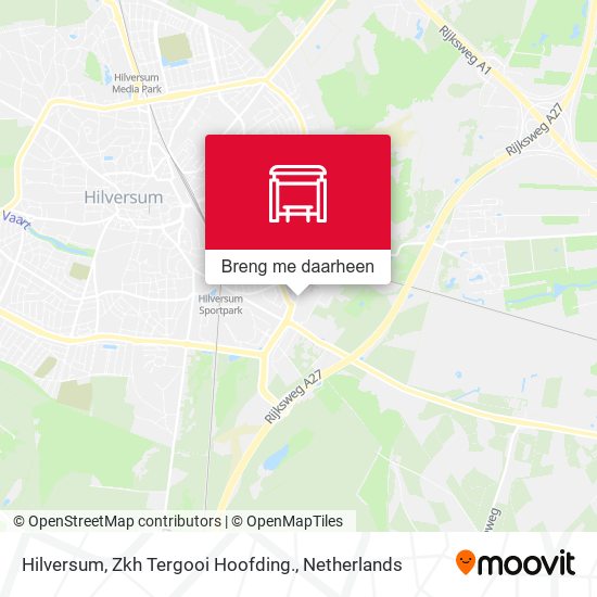 Hilversum, Zkh Tergooi Hoofding. kaart
