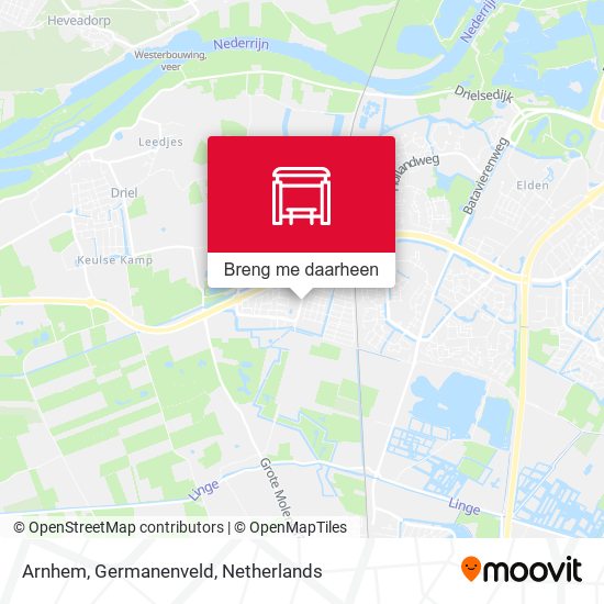 Arnhem, Germanenveld kaart