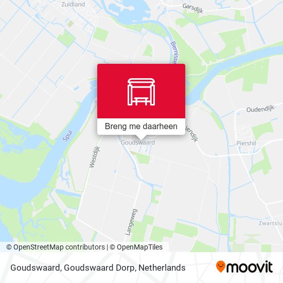 Goudswaard, Goudswaard Dorp kaart