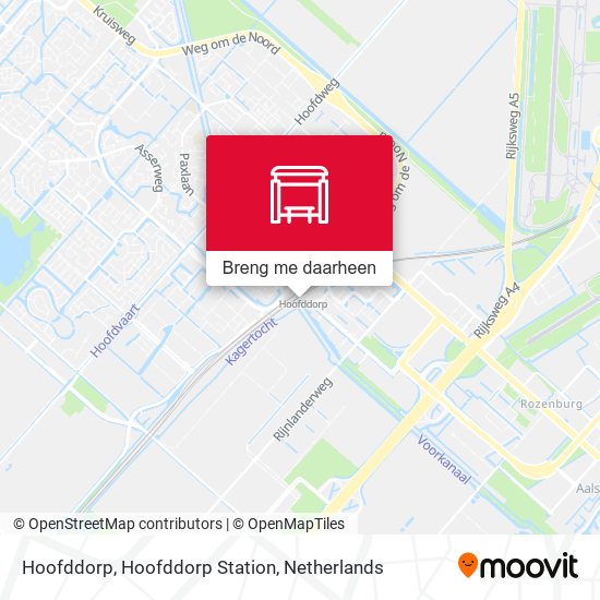 Hoofddorp, Hoofddorp Station kaart