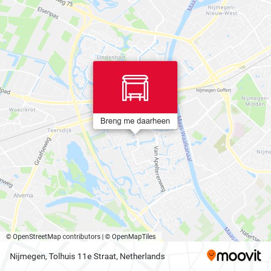 Nijmegen, Tolhuis 11e Straat kaart