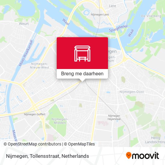 Nijmegen, Tollensstraat kaart