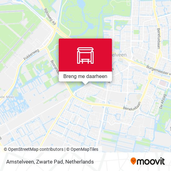 Amstelveen, Zwarte Pad kaart