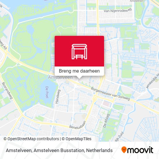 Amstelveen, Amstelveen Busstation kaart