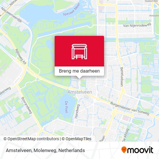 Amstelveen, Molenweg kaart