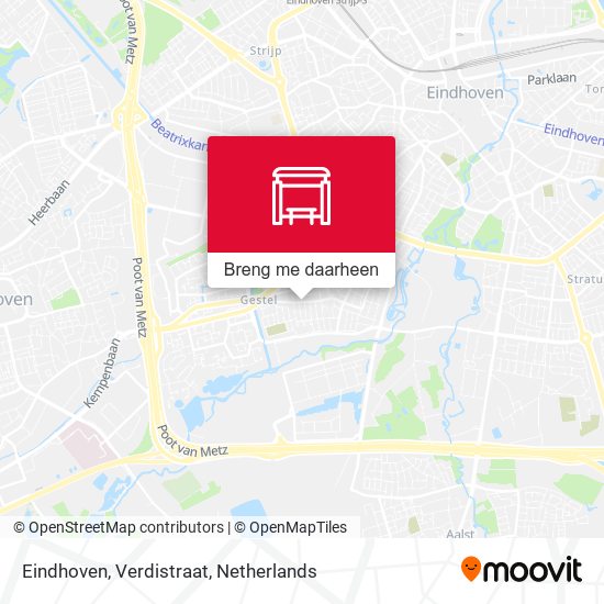 Eindhoven, Verdistraat kaart