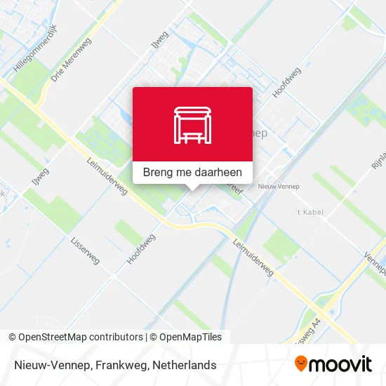 Nieuw-Vennep, Frankweg kaart