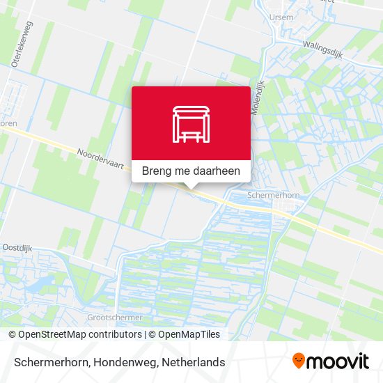 Schermerhorn, Hondenweg kaart
